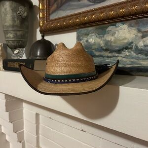 Straw Cowboy Hat with Banding